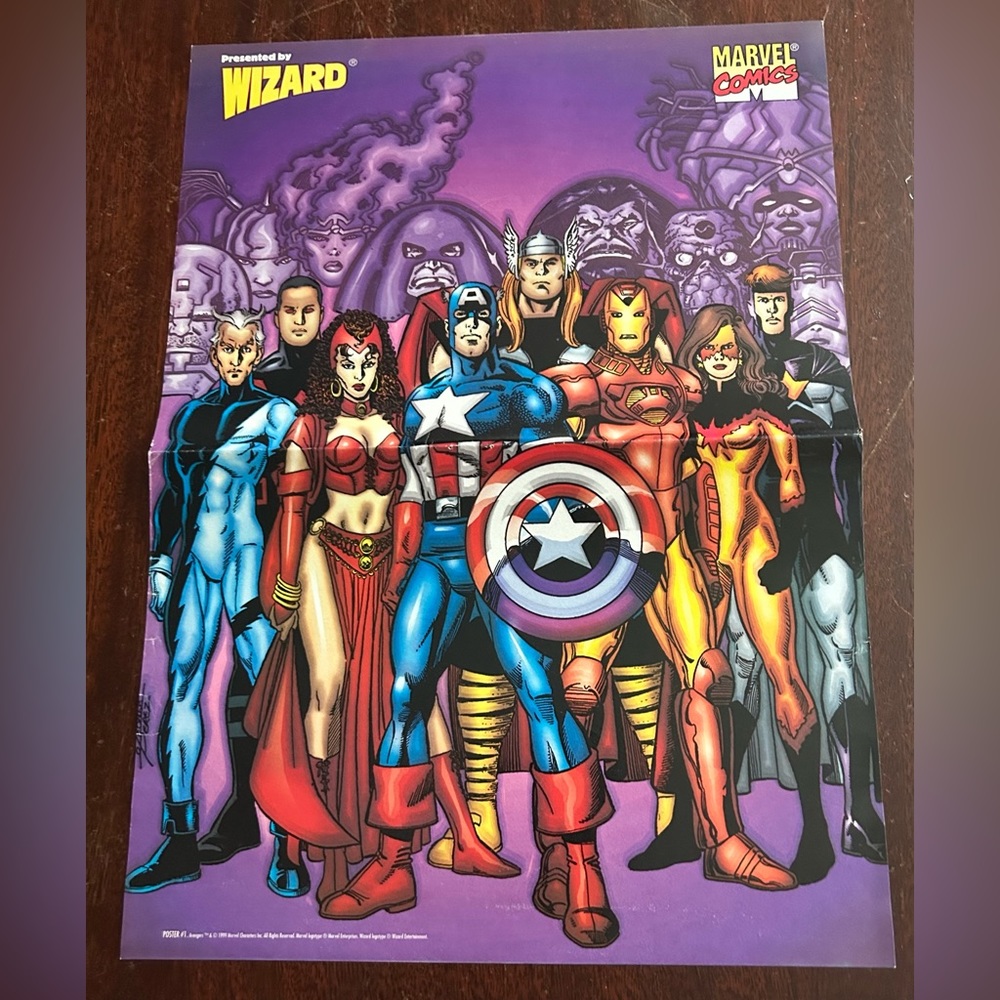 VINTAGE MARVEL COMICS & CHAOS! COMICS (poster)